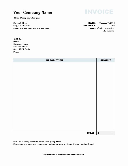 Invoice Template Word Download Free Best Of Invoice Model Word