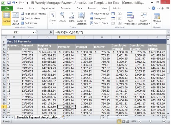 Irregular Loan Payment Calculator Excel Best Of You Should Probably Know This Bi Weekly Amortization Schedule
