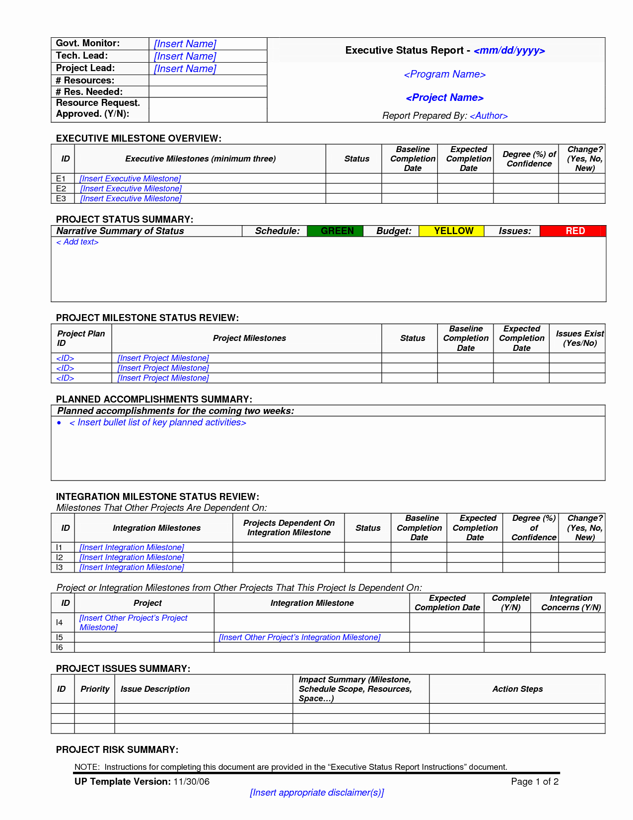 It Project Status Report Template Lovely Best S Of Project Management Status Report Template