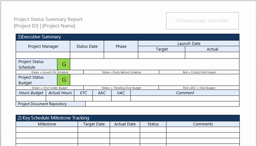 It Project Status Report Template New Scope Of Work Template for Microsoft Word 2013