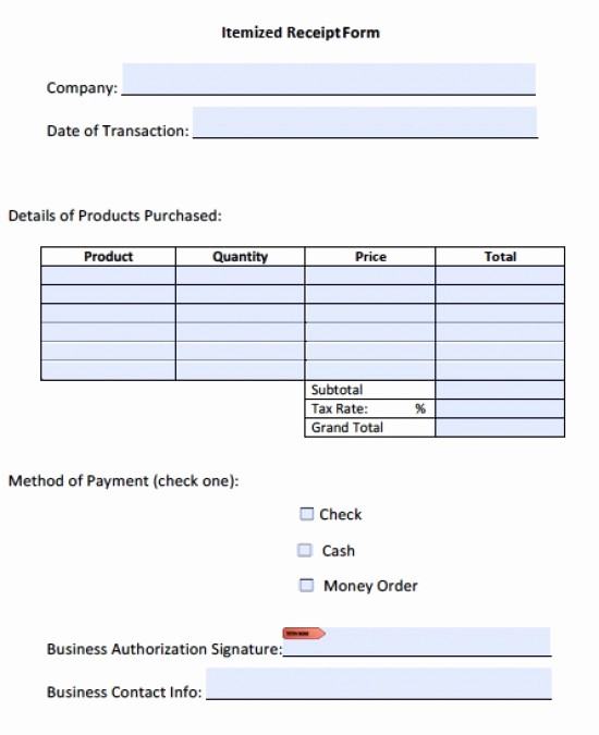 Itemized Bill Template Microsoft Word Elegant Itemized Invoice Template