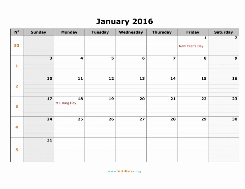 January 2016 Calendar Template Word Elegant January 2016 Calendar Template Word Free Calendar Template