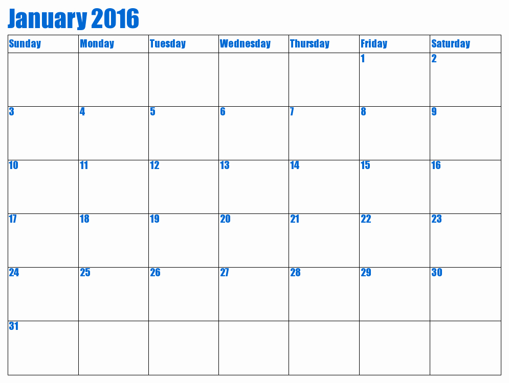 January 2016 Calendar Template Word Elegant Template Word Calendar 2016
