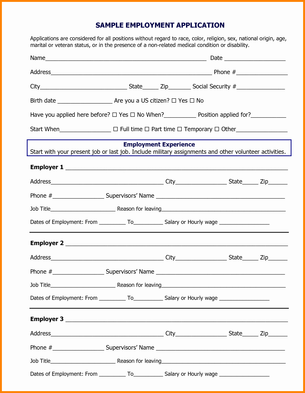 Job Application form Sample format Luxury 8 Job Application form Samples