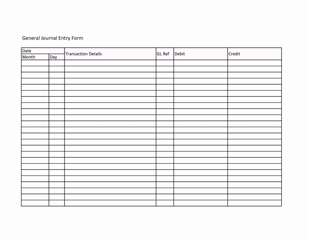 Journal Entry Template for Excel Elegant Accounting Journal Template Excel