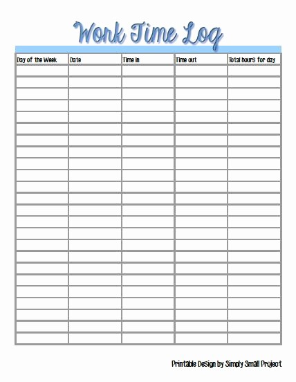 Keeping Track Of Hours Worked Awesome Time Management Printable Keeping Track Of Work Hours