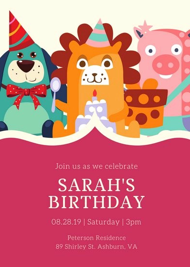Kids Birthday Party Invite Templates Awesome Customize 3 999 Kids Party Invitation Templates Online