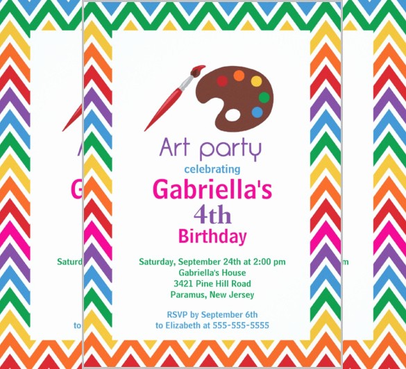Kids Birthday Party Invite Templates Inspirational Kids Invitation Templates – 27 Free Psd Vector Eps Ai