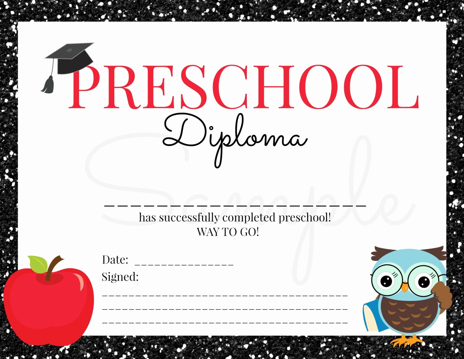 Kindergarten Graduation Diploma Free Printable Awesome Instant Download Preschool Graduation Diploma for Boy