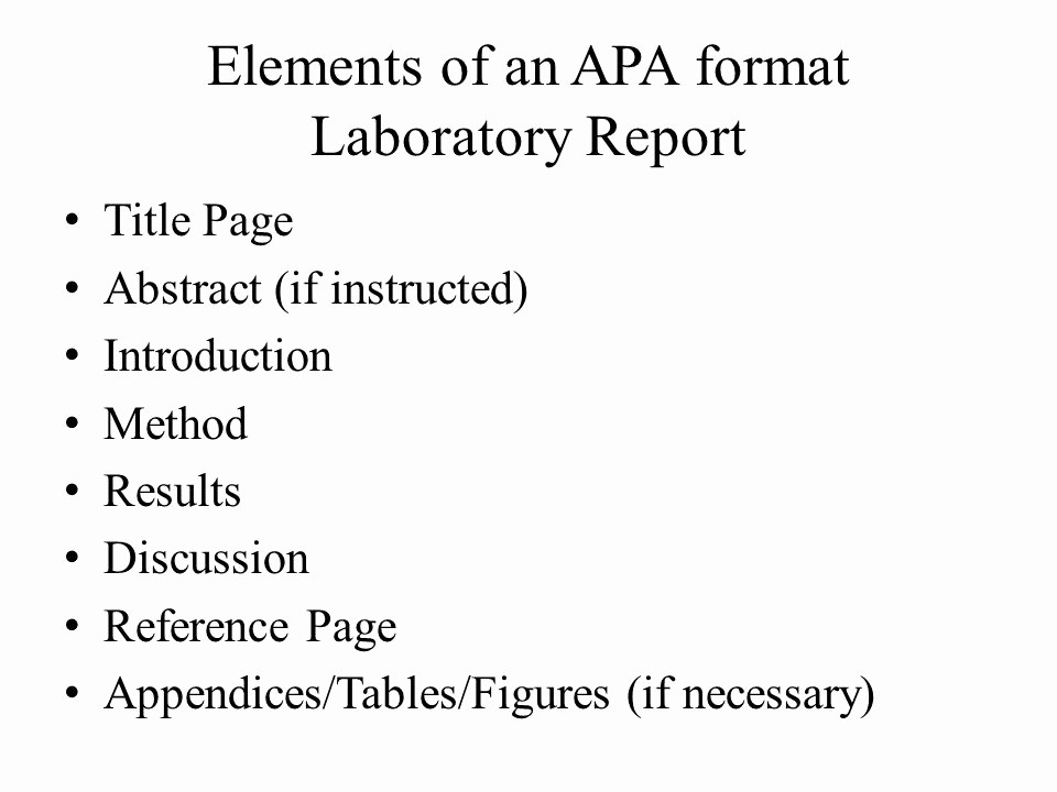 Lab Report Cover Page Apa Inspirational Apa format Basics and Introduction Ppt Video Online