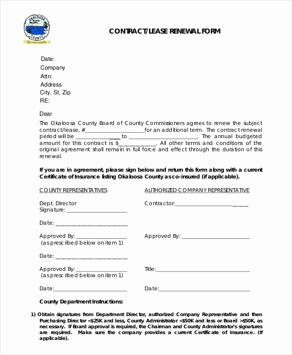 Lease Renewal Notice to Tenant Fresh Sample Lease Renewal forms 10 Free Documents In Pdf Doc