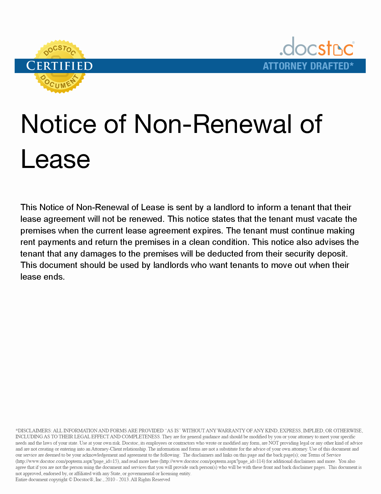 50 Lease Renewal Notice To Tenant Ufreeonline Template