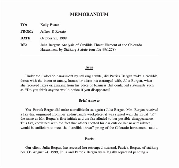 Legal Memo to File Template Awesome Legal Memo Templates 13 Free Word Excel Pdf Documents