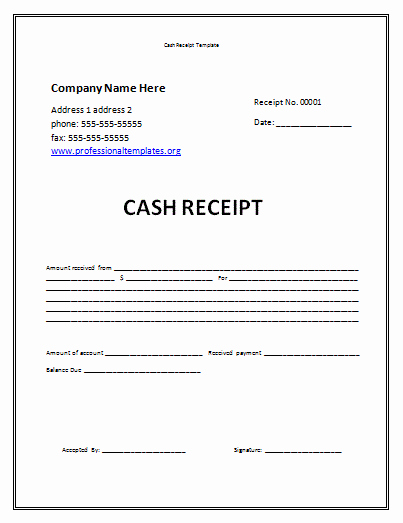 Legal Receipt for Cash Payment Lovely Receipt Template Free