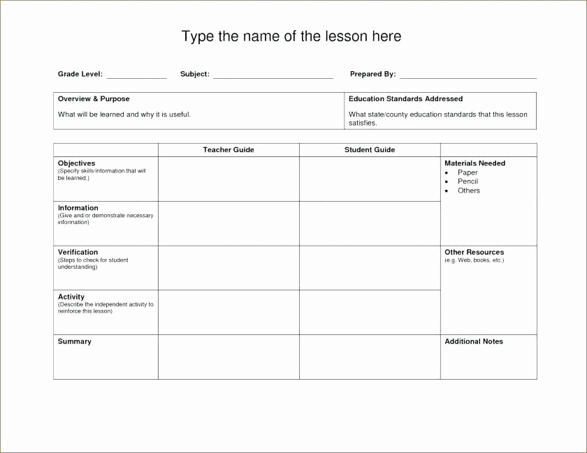 Lesson Plan Template Word Doc Elegant Blank Weekly Lesson Plan Template Word Free Templates