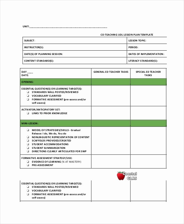 Lesson Plan Template Word Doc New Lesson Plan Template 14 Free Word Pdf Documents