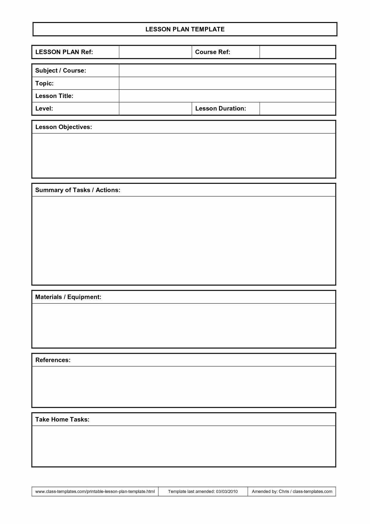 Lesson Plan Template Word Document Inspirational Lesson Plan Template … Teaching Ideas