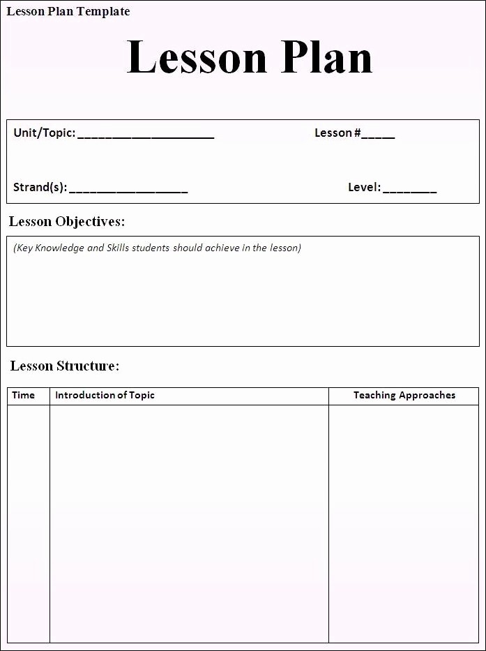 Lesson Plan Template Word Editable Beautiful 25 Best Ideas About Lesson Plan Templates On Pinterest