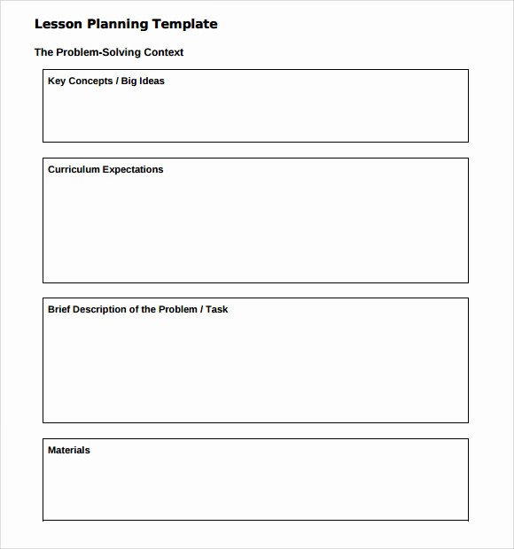 Lesson Plan Template Word Editable Lovely Sample Kindergarten Lesson Plan Template 7 Free