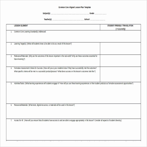 Lesson Plan Templates for Word Awesome 11 Microsoft Word Lesson Plan Templates