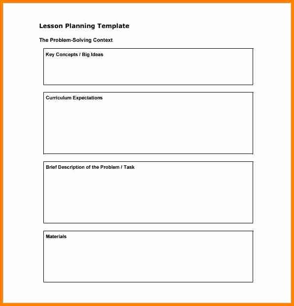 Lesson Plan Templates for Word Best Of 6 Elementary Lesson Plan Template Word