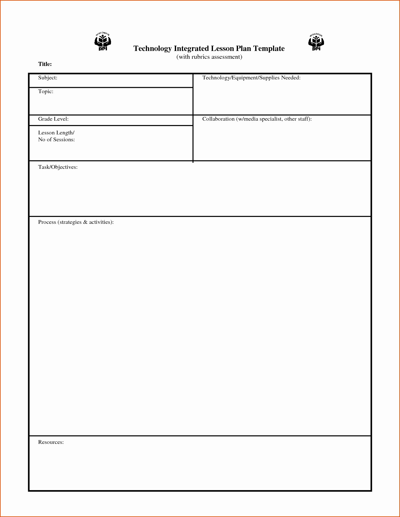 Lesson Plan Templates for Word New Lesson Plan Template Word