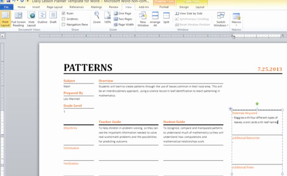 Lesson Plans for Ms Word Awesome 10 Best Of Daily Notes Template Word Free