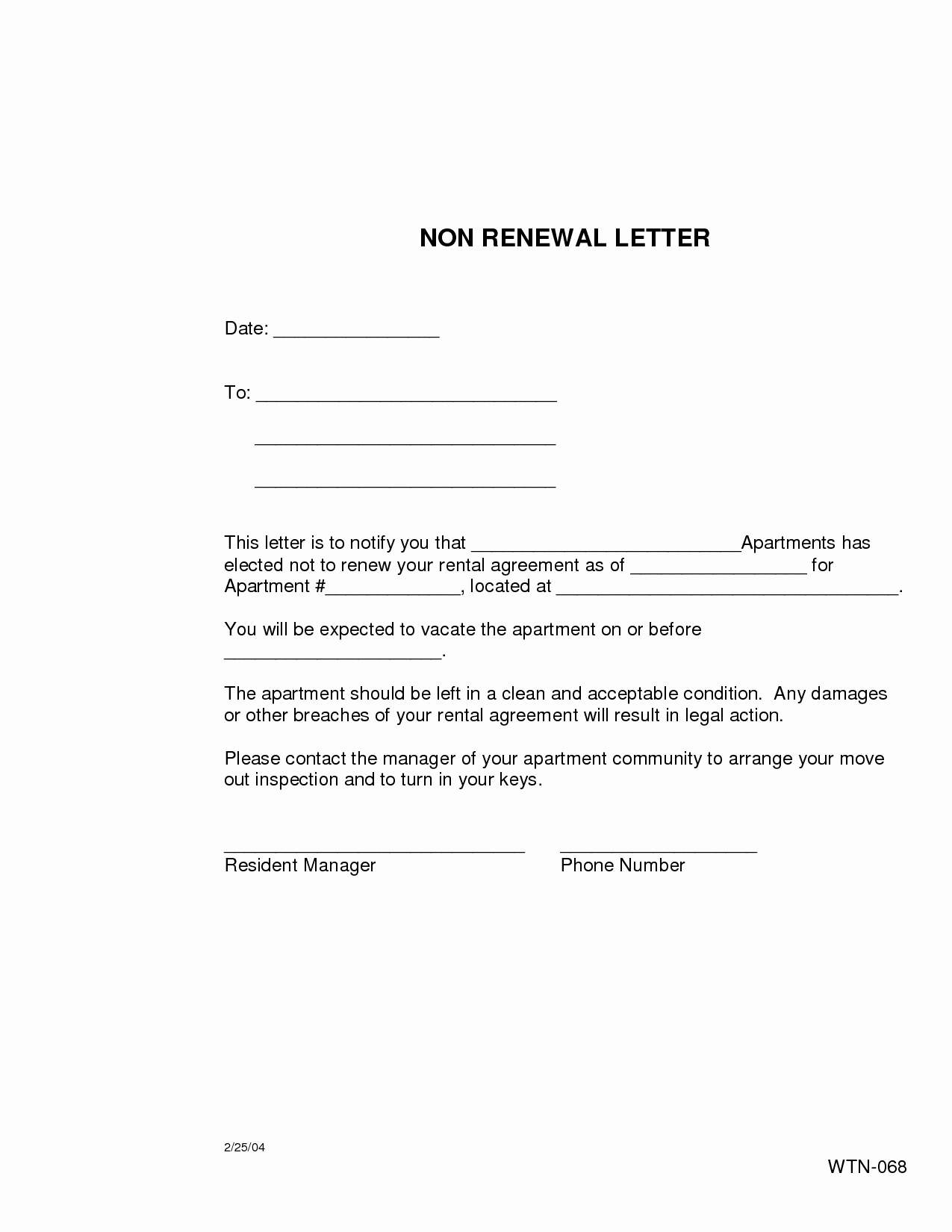 Letter for Not Renewing Lease Fresh Apartment Renewal Letter Latest Bestapartment 2018