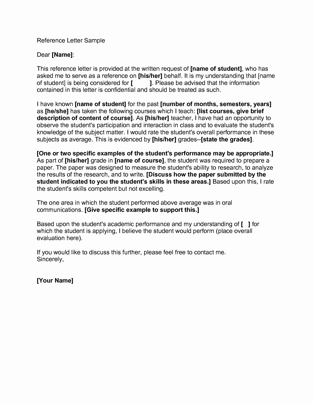 Letter Of Recommendation Letter Template Unique Reference Letter Samplesexamples Of Reference Letters