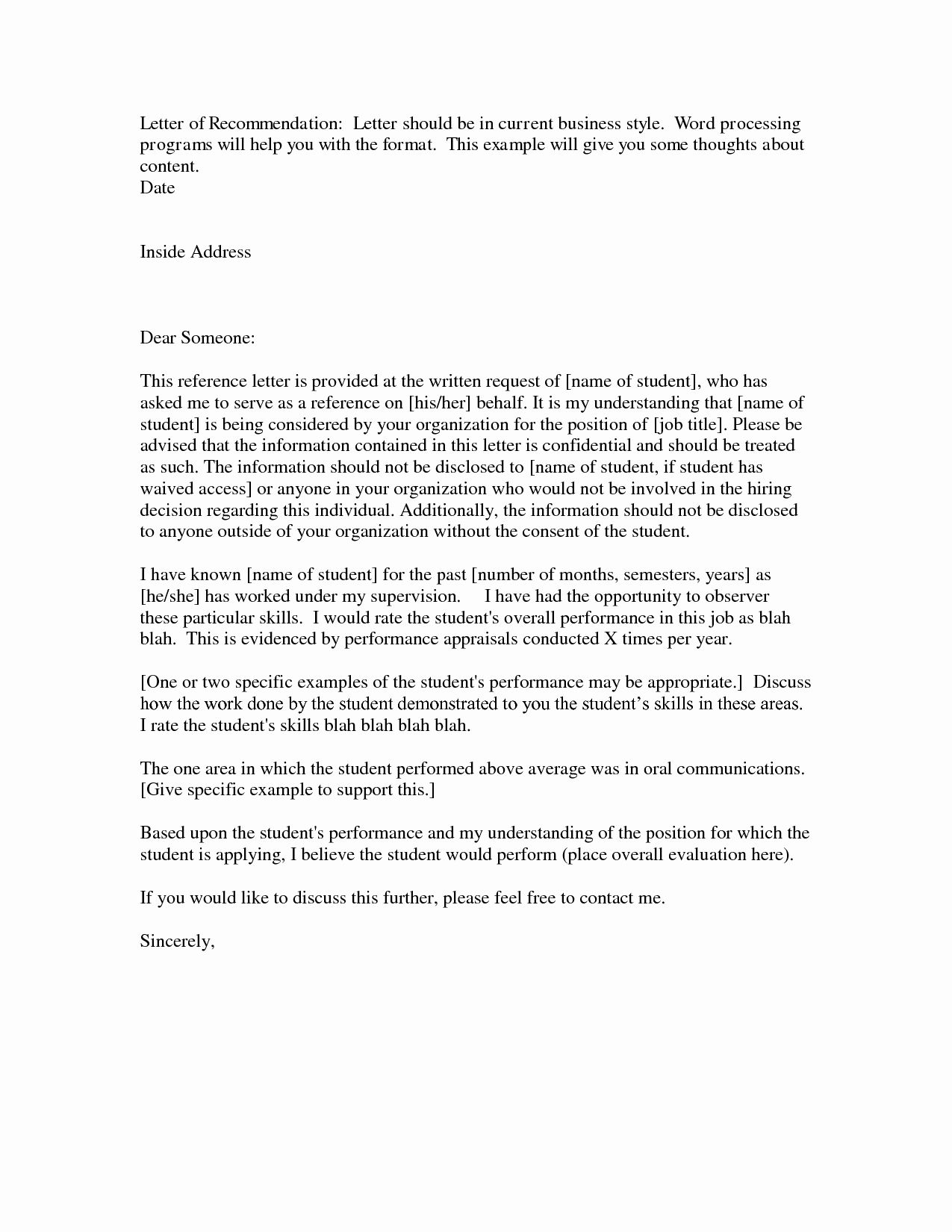 Letter Of Recommendation Sample Template Lovely Business Reference Letter Template Example Mughals