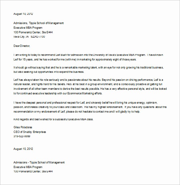 Letter Of Recommendation Template Student Unique 12 Letter Of Re Mendation for Student Templates Pdf