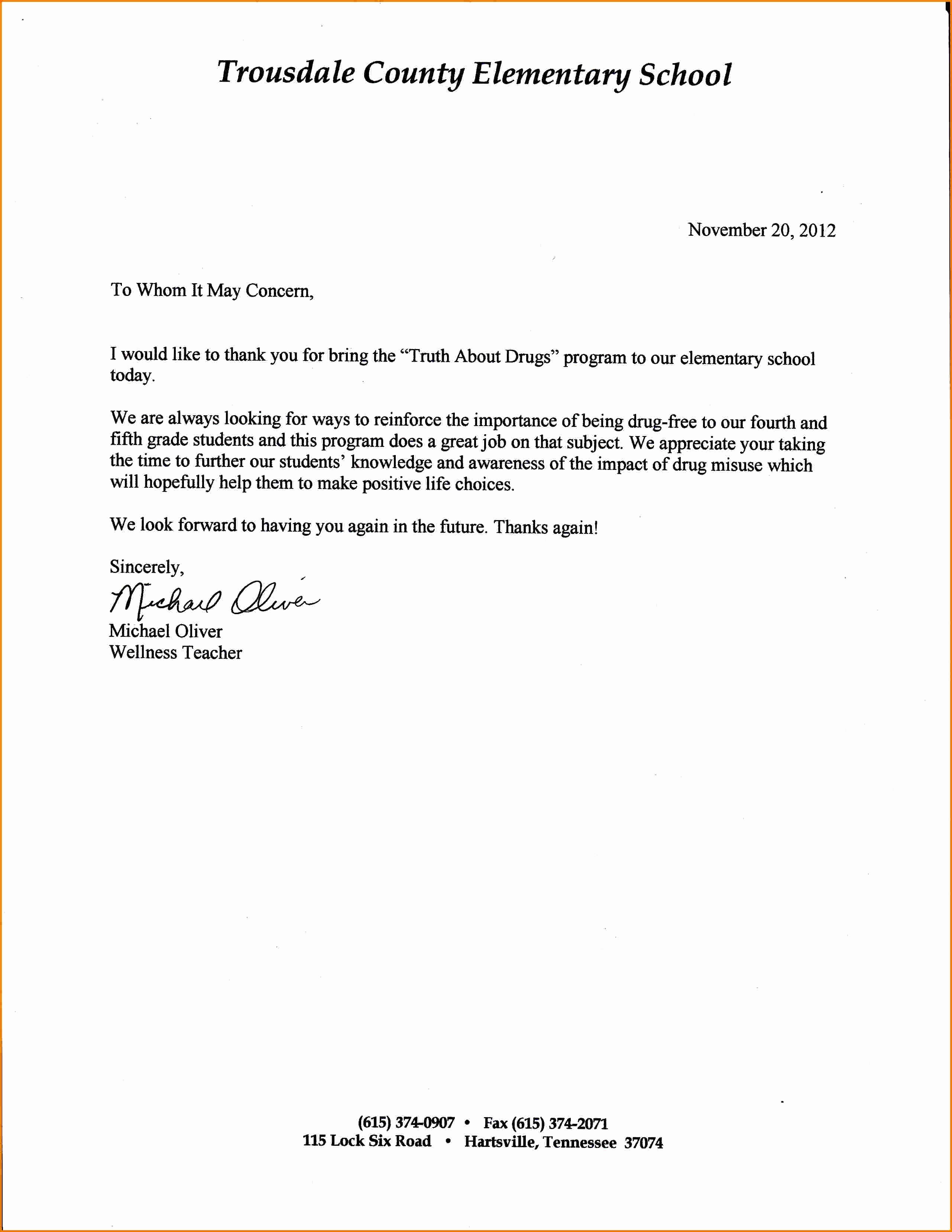 Letter Of Recommendation with Letterhead Fresh Re Mendation Letter for Student
