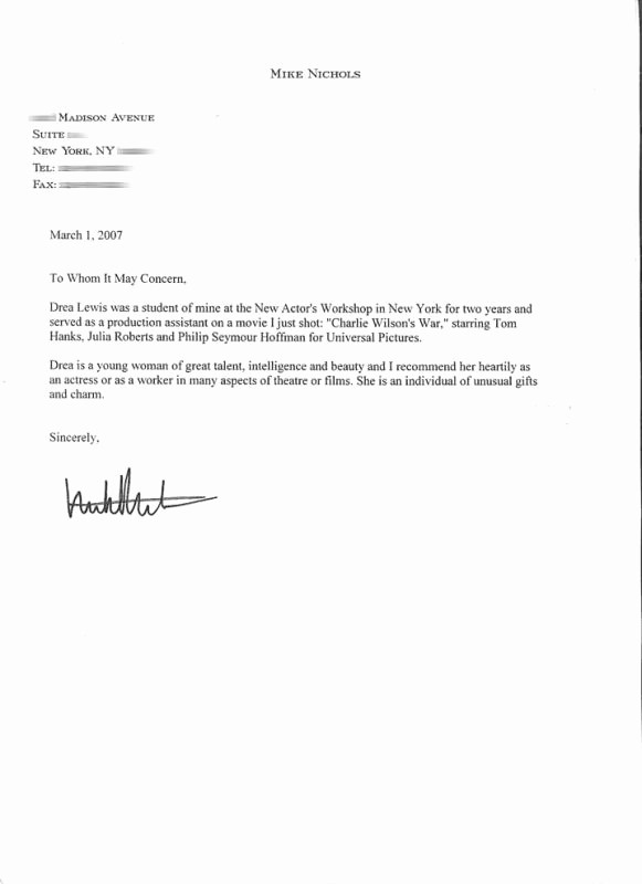 Letter Of Recommendation Word Template Unique Letter Re Mendation Templates Word