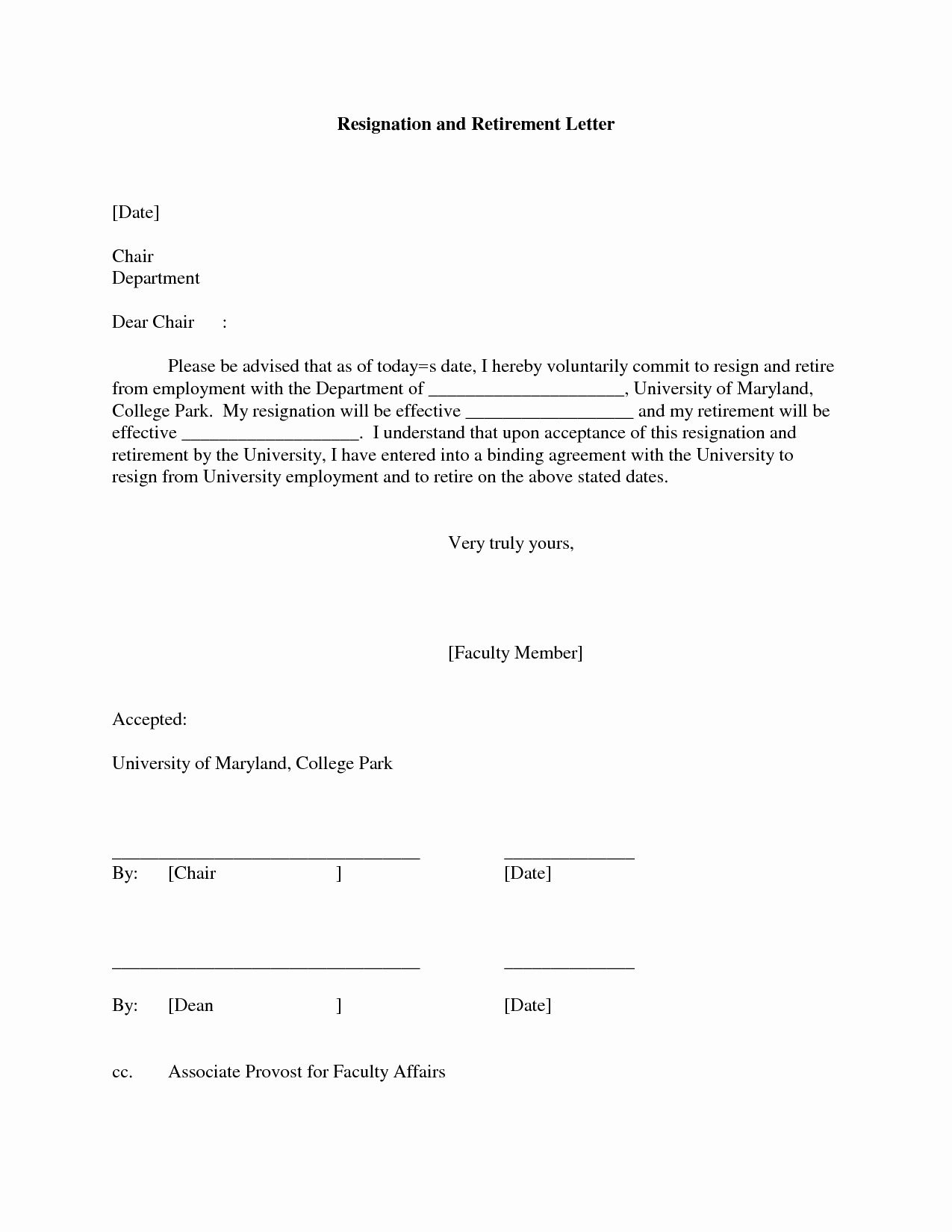 Letter Of Resignation Retirement Example Beautiful 8 Best Of Free Printable Retirement Letters