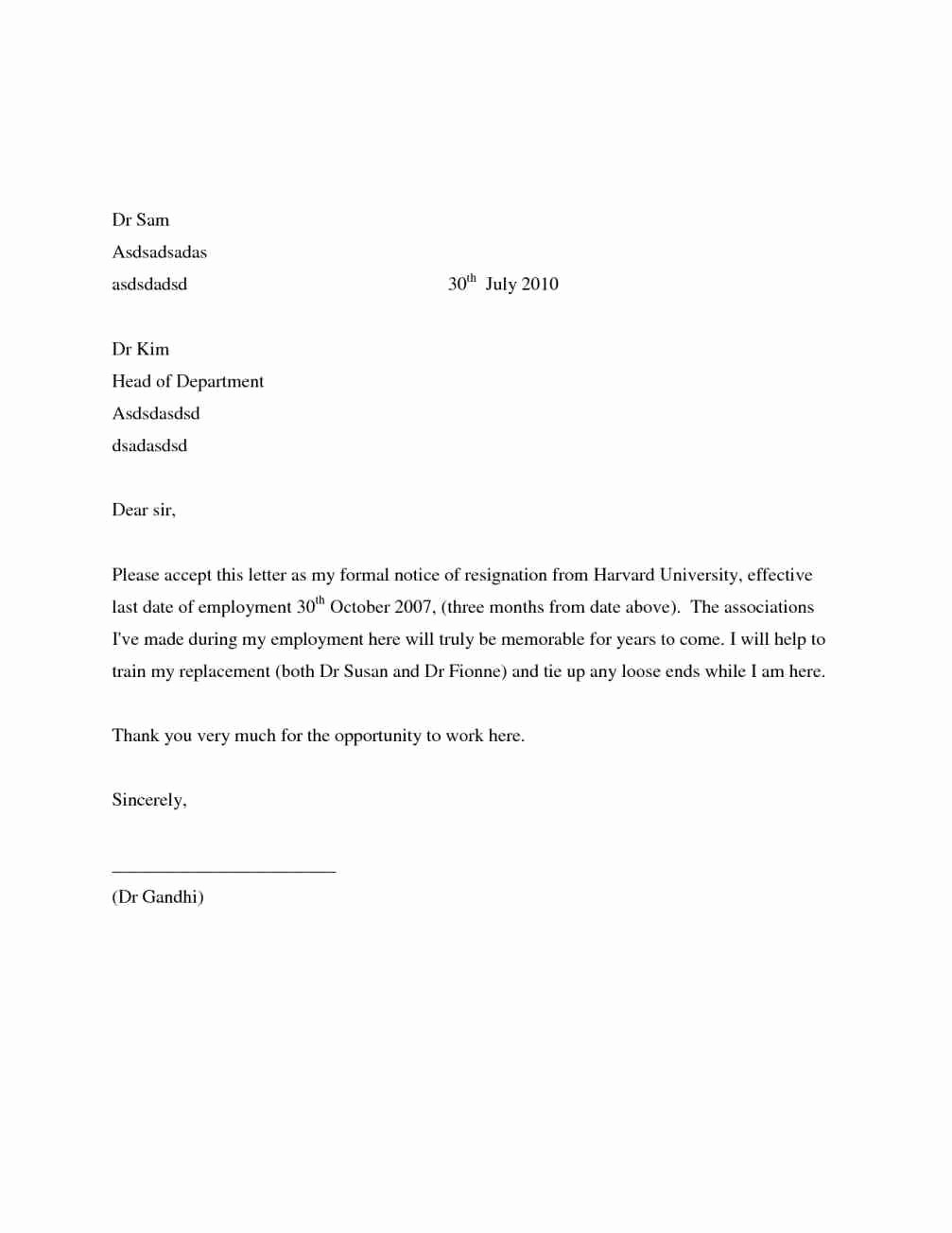 Letter Of Resignation Template Download Best Of Job Resignation Letter Sample Template