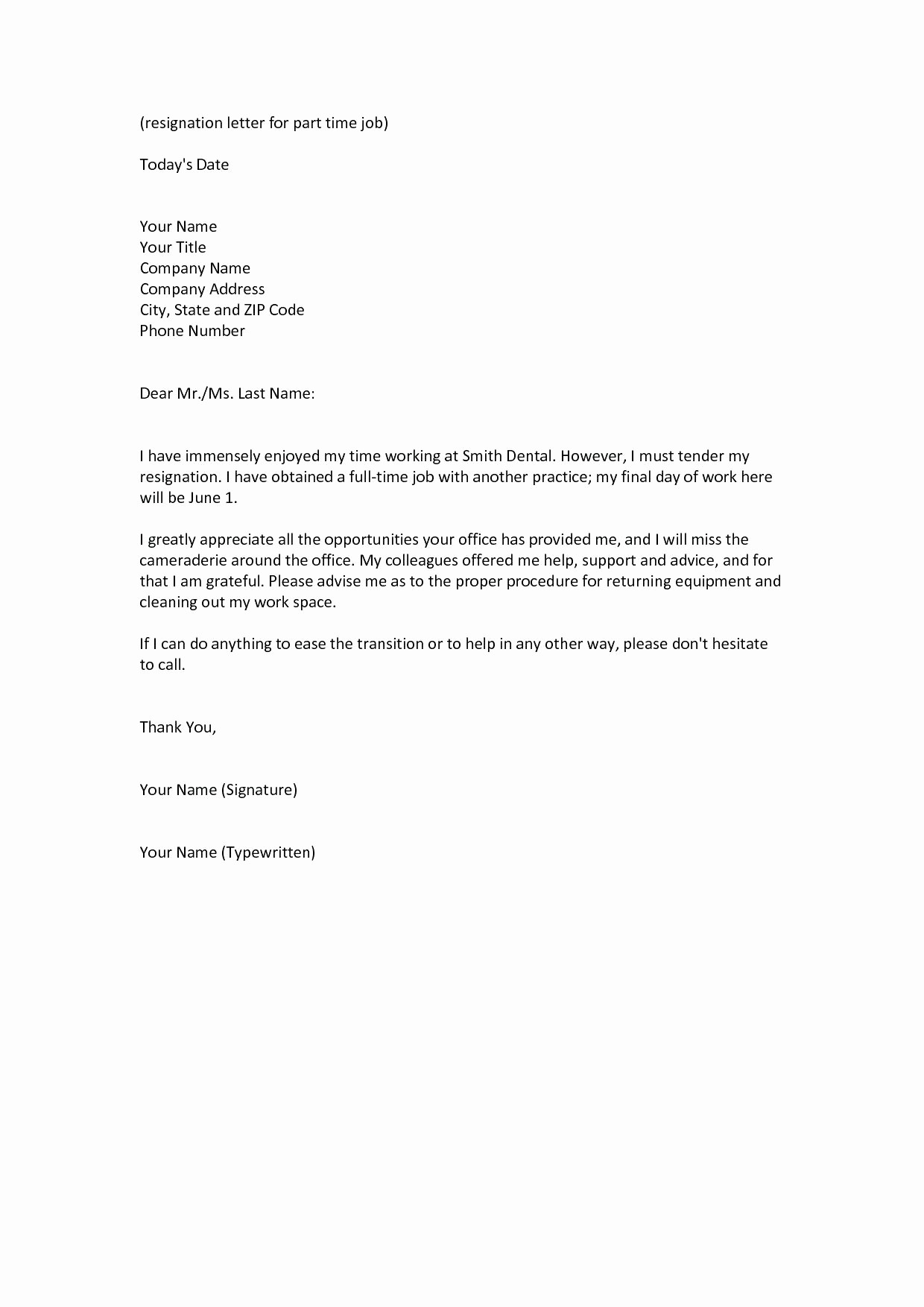 Letter Of Resignation Template Microsoft Lovely Template Letter Resignation Template Microsoft