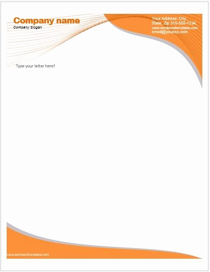 Letter Template for Microsoft Word Inspirational Business Letterhead Templates for Ms Word