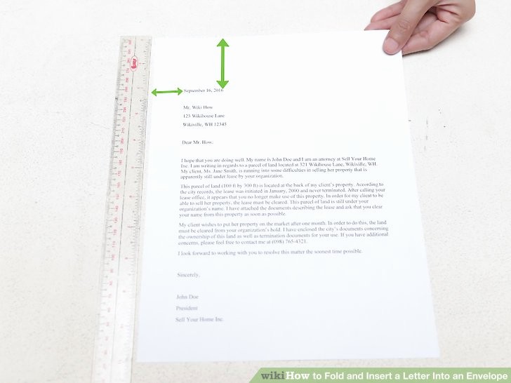 Letter Template for Window Envelopes Best Of the 3 Best Ways to Fold and Insert A Letter Into An Envelope