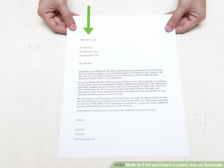 Letter Template for Window Envelopes Luxury the 3 Best Ways to Fold and Insert A Letter Into An Envelope