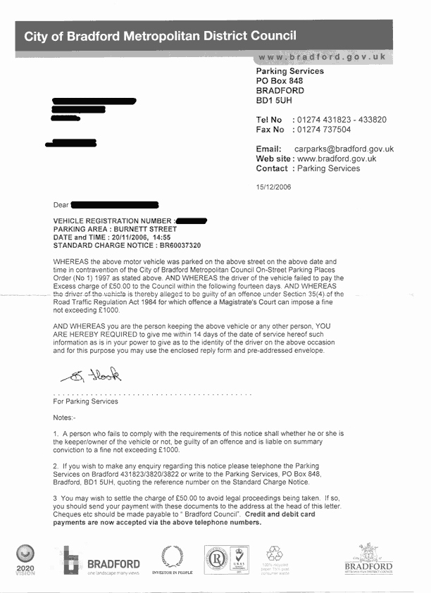 Letter to City Council Template Best Of Fightback forums Dubious Parking Fine Outragous Phone