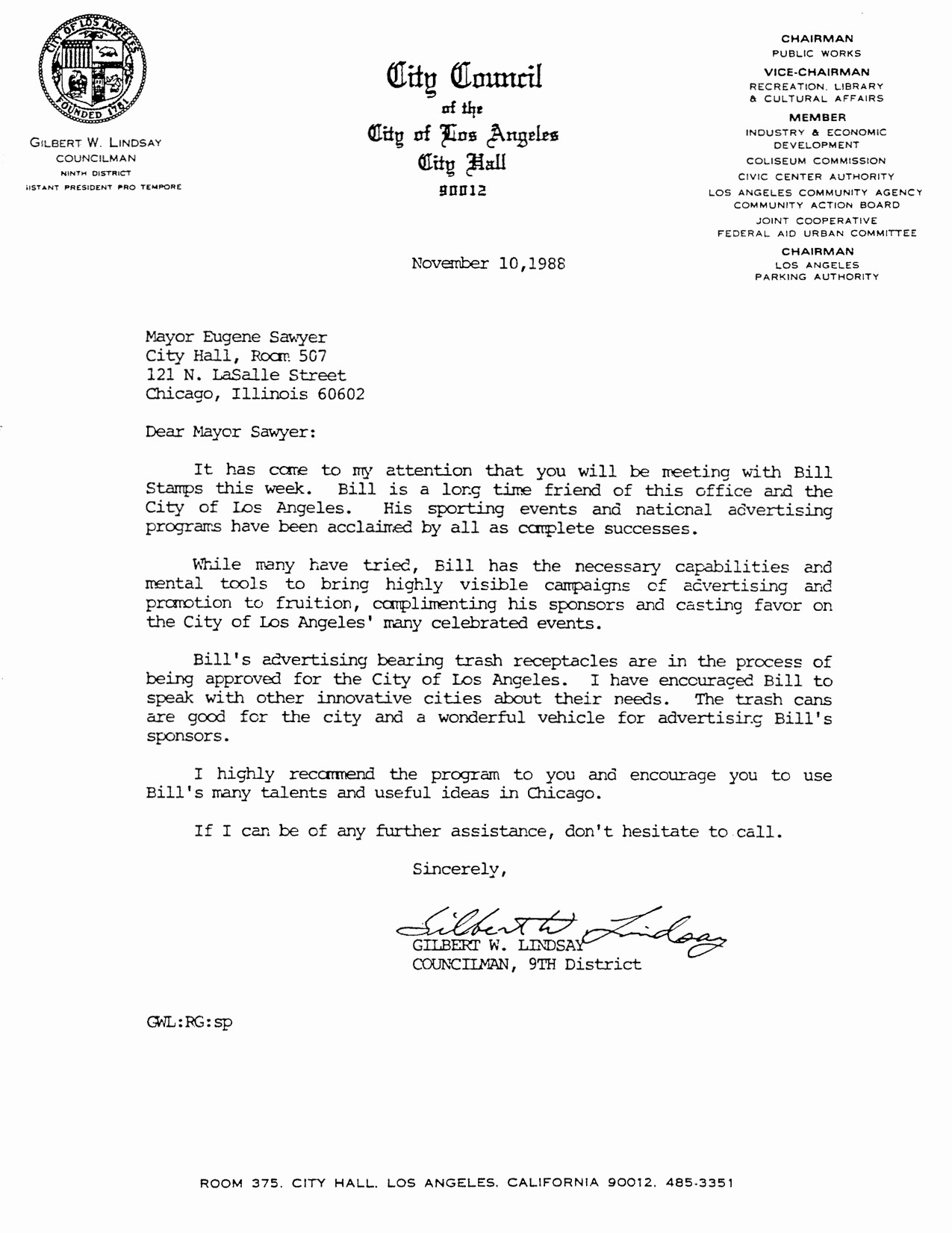 Letter to City Council Template Best Of November 10th 1988 – Letter Of Re Mendation La