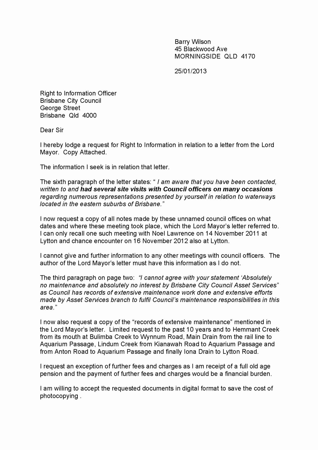 Letter to City Council Template Elegant Brisbane City Council Shame Files 53