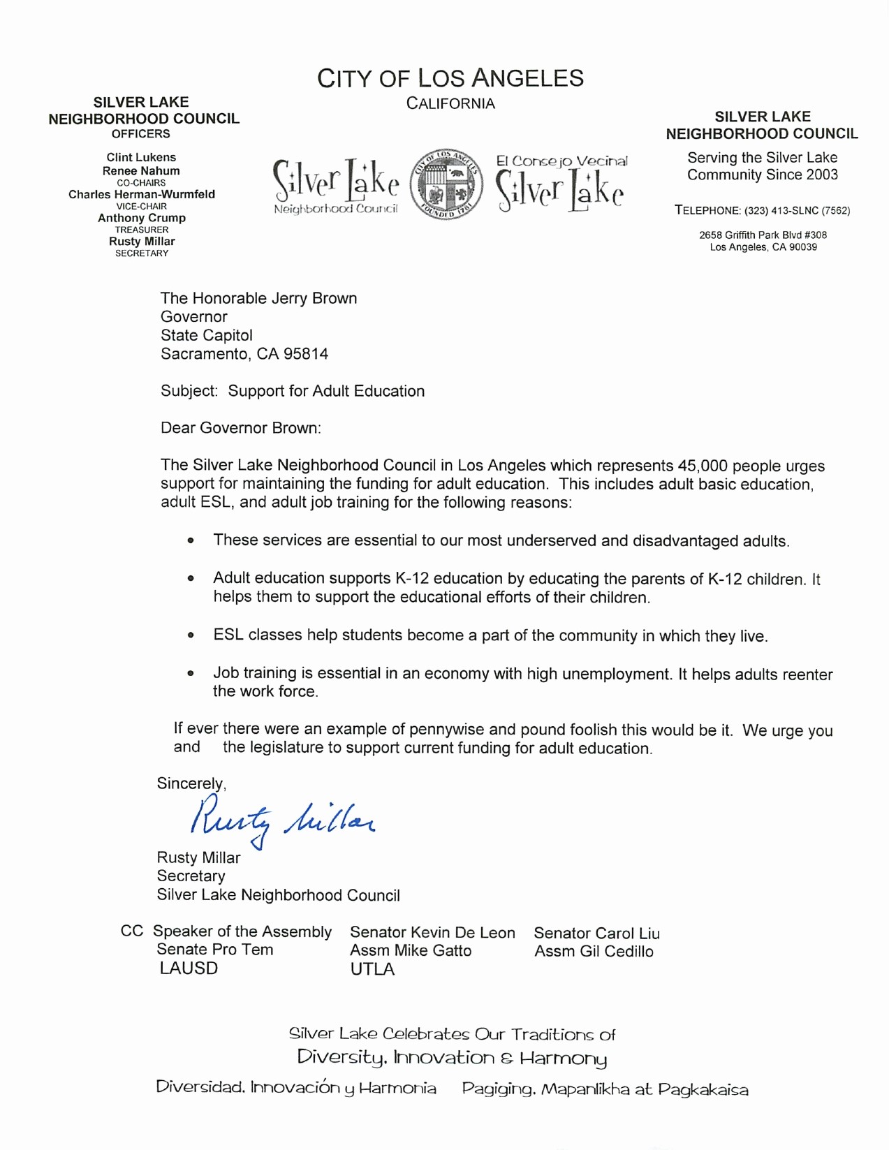 Letter to City Council Template Fresh Resolutions