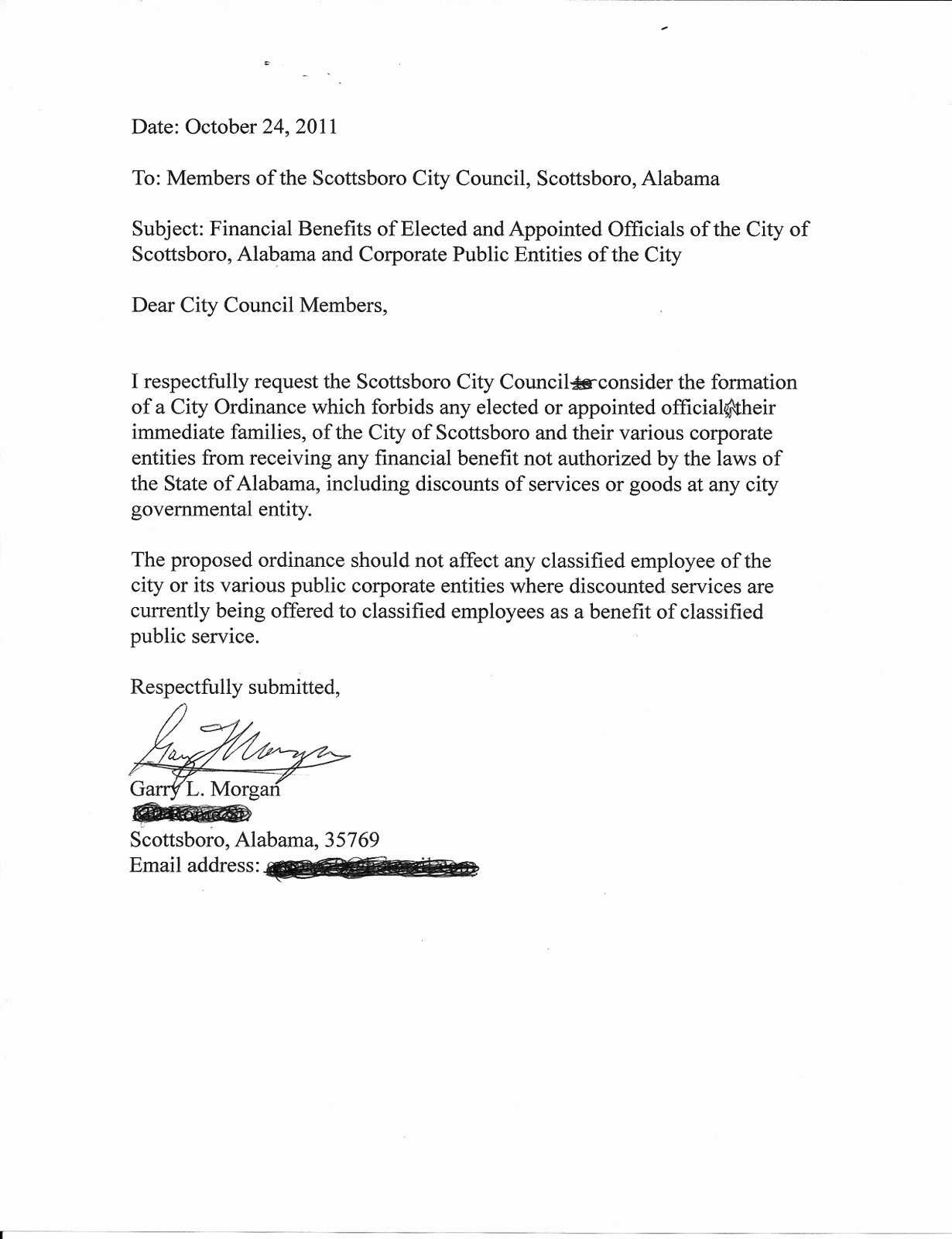 Letter to City Council Template Lovely &quot;in the Boro&quot; News Video and Mentary Scottsboro City
