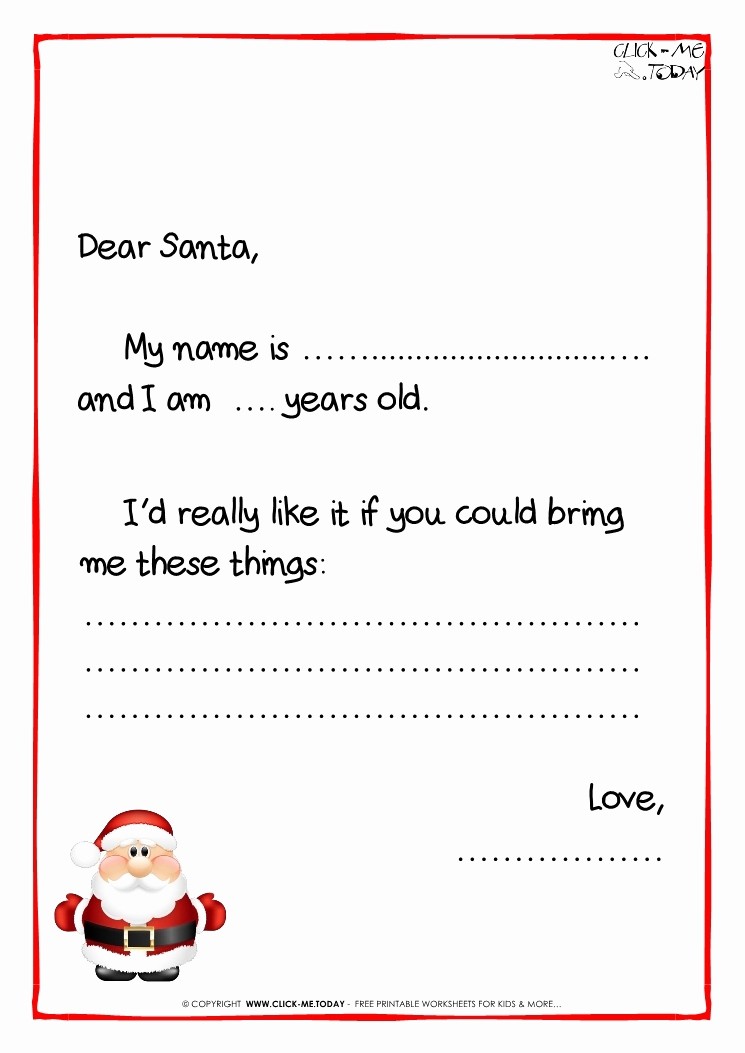 Letter to Santa Claus Templates Best Of Santa Claus Letter Templates Invitation Template