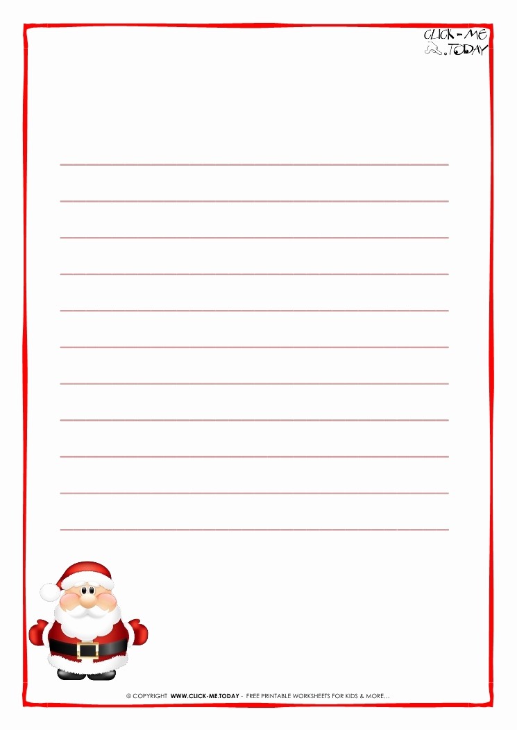 Letter to Santa Claus Templates New Santa Paper Template Invitation Template