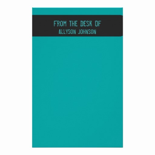 Letterhead From the Desk Of Best Of From the Desk Teal Grunge Stationary Stationery Paper