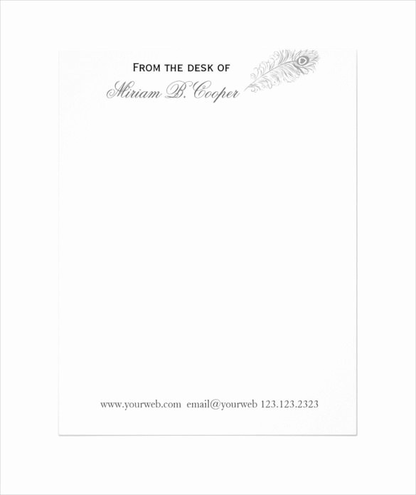 Letterhead From the Desk Of Lovely 37 Professional Letterhead Templates Free Word Psd Ai