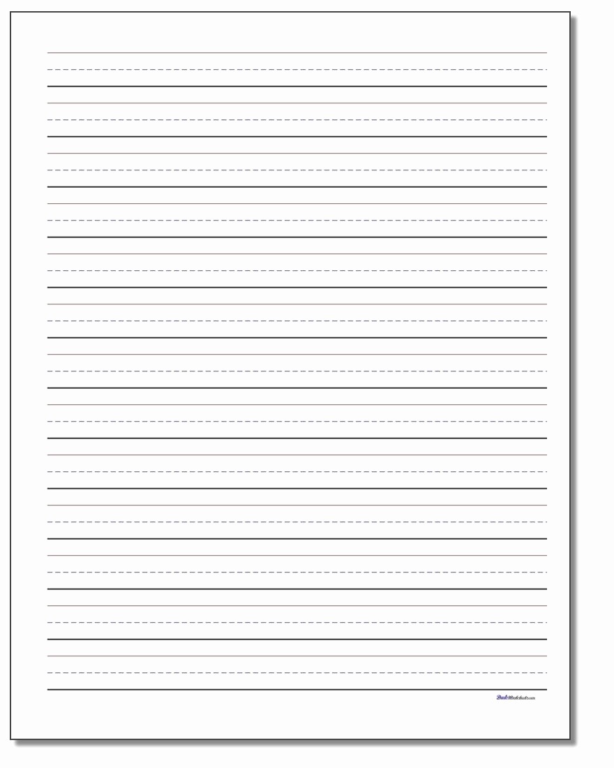 Lined Paper for Handwriting Practice Awesome Printable Handwriting Paper