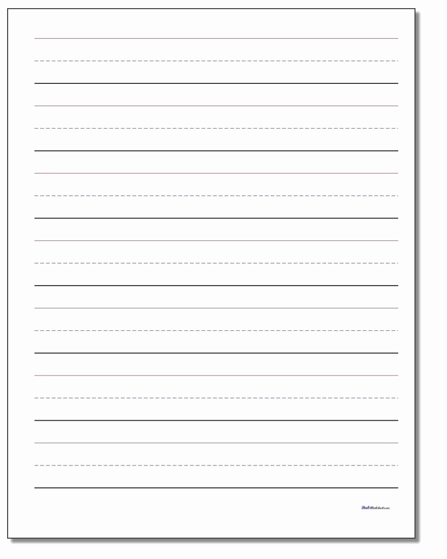 Lined Paper for Handwriting Practice Best Of Printable Handwriting Paper